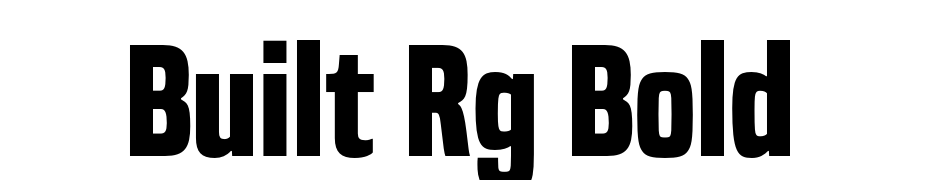 Built Rg Bold Yazı tipi ücretsiz indir